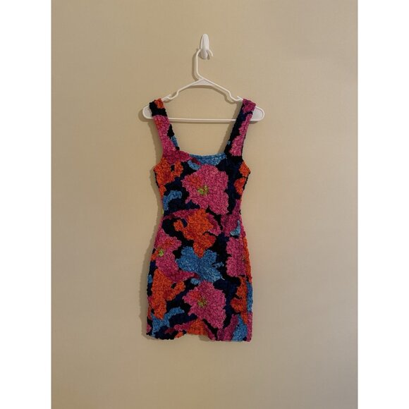 Mara Hoffman New Laura Dress Popcorn Mini Multicolor Floral Small - Picture 3 of 5